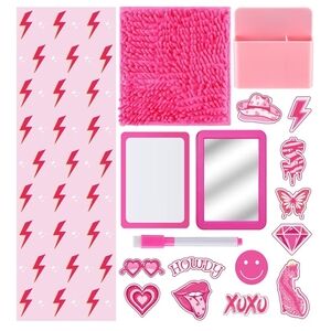 NIB Pink Girls Locker Accessory Set